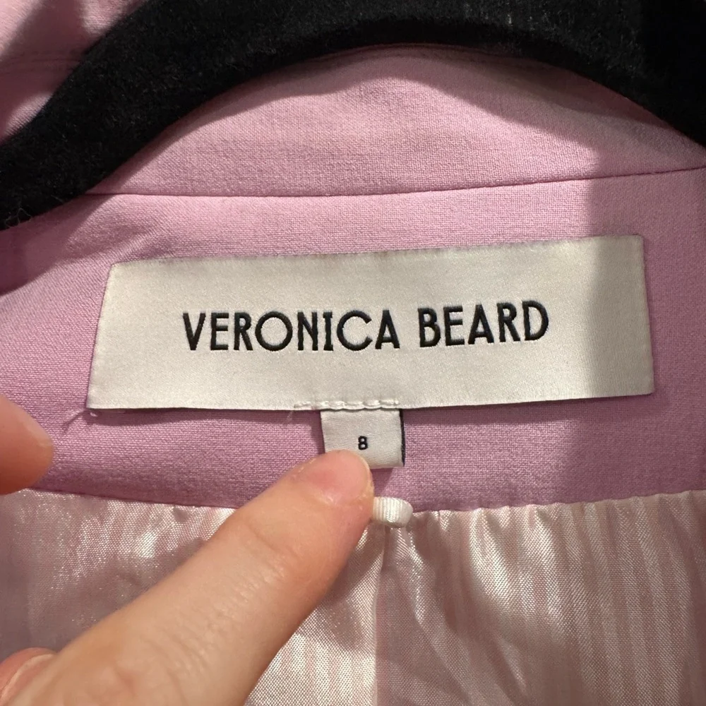 Veronica Beard purple Miller Dickey blazer in pale orchid - Picture 8 of 14